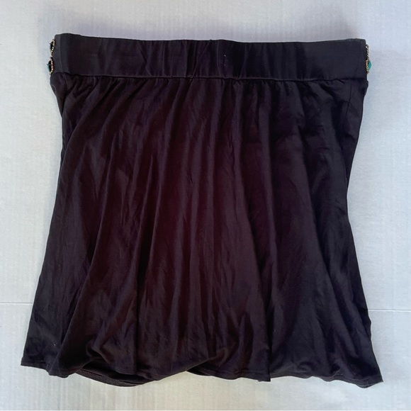 Boho Cache Jeweled mini skirt L - Picture 7 of 9